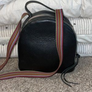 Leather Consuela Crossbody Backpack